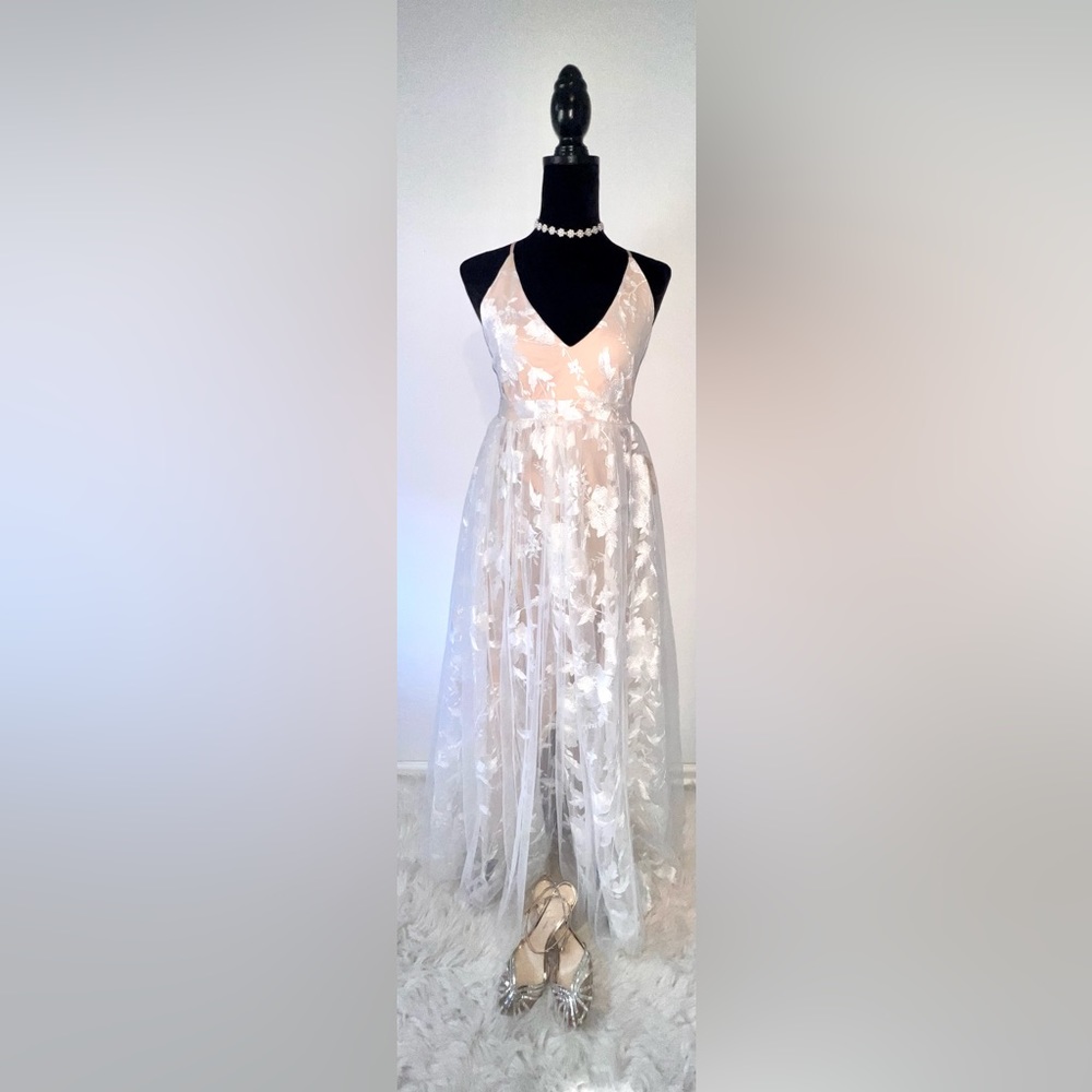 Floral bridal gown